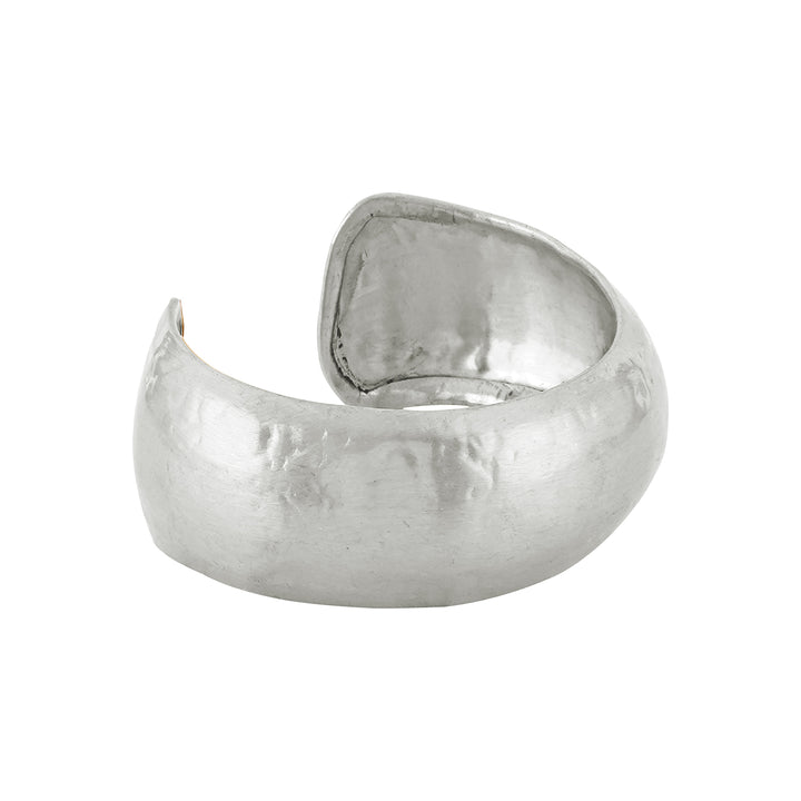 Teejh Mayaana Silver Oxidised Cuff Bracelet