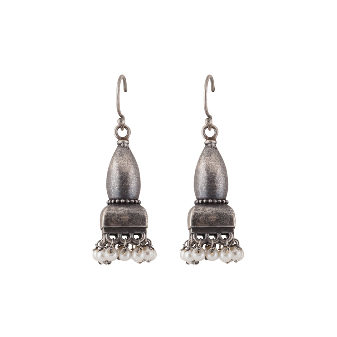 Teejh Prithika Silver Oxidised Earrings