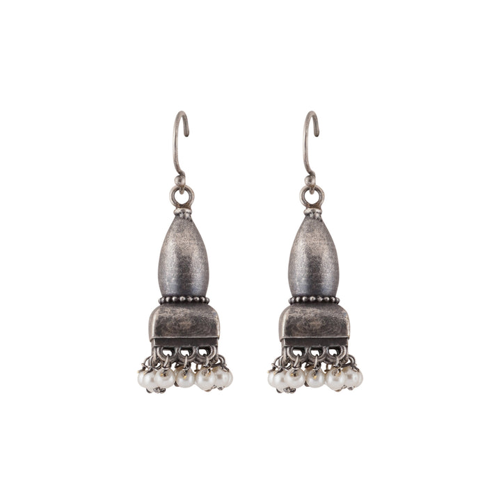 Teejh Prithika Silver Oxidised Earrings
