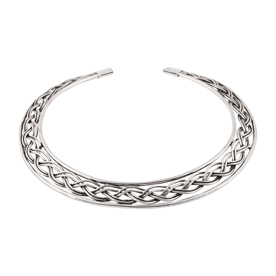 Teejh Veeradevi Silver Oxidised Necklace