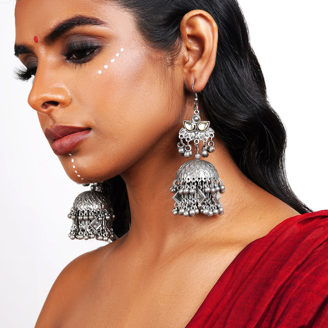 Teejh Priyanshi Oxidised Earrings