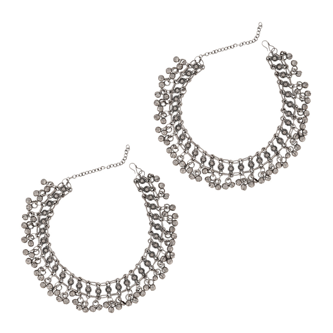 Teejh Aradhya Oxidised Anklet