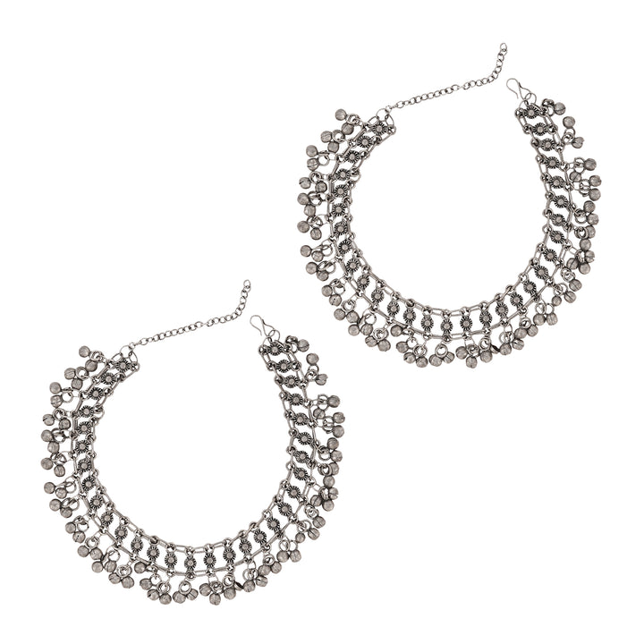 Teejh Aradhya Oxidised Anklet