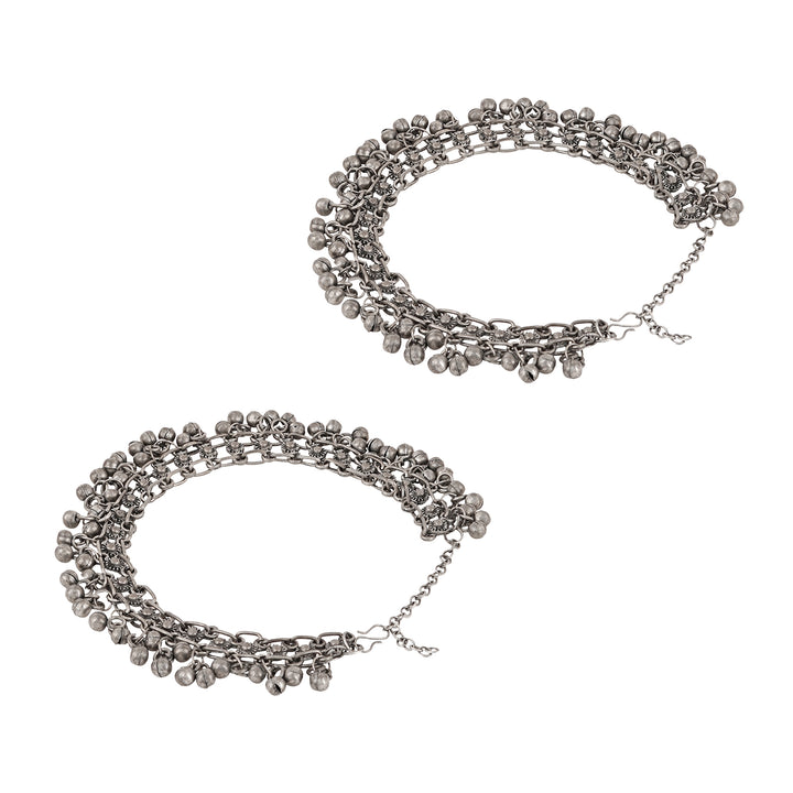 Teejh Aradhya Oxidised Anklet
