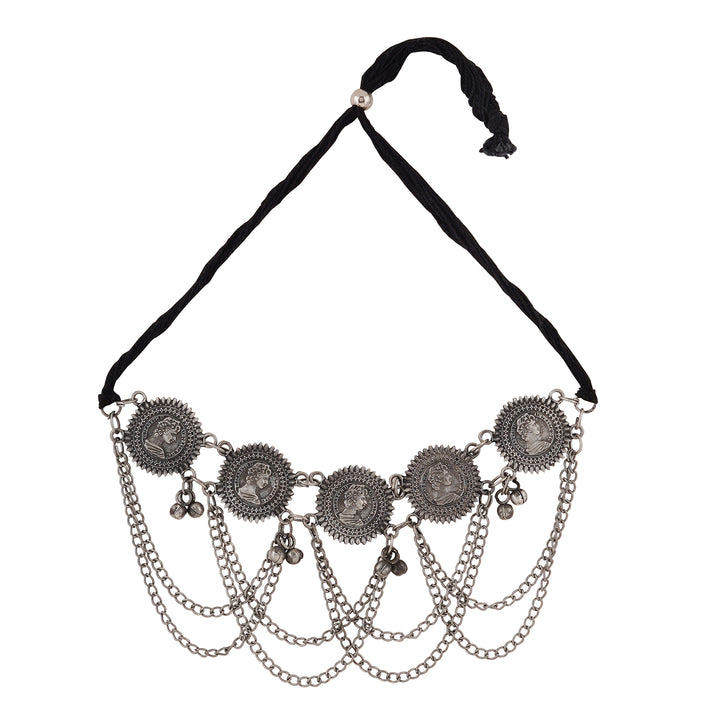 Teejh Kamalini Oxidised Necklace