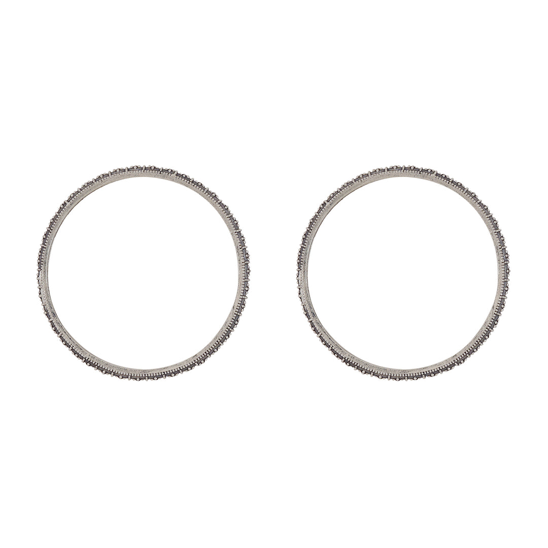 Avanti Silver Oxidized Bangles
