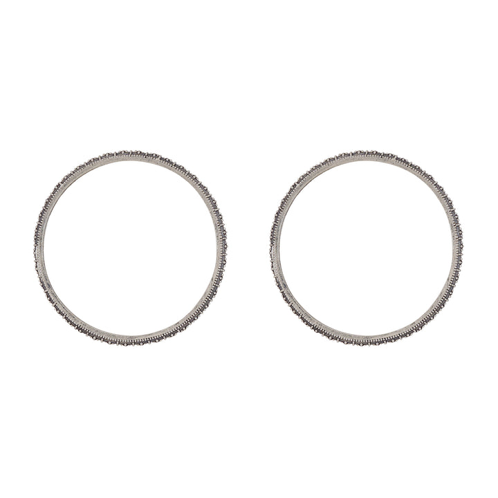 Avanti Silver Oxidized Bangles