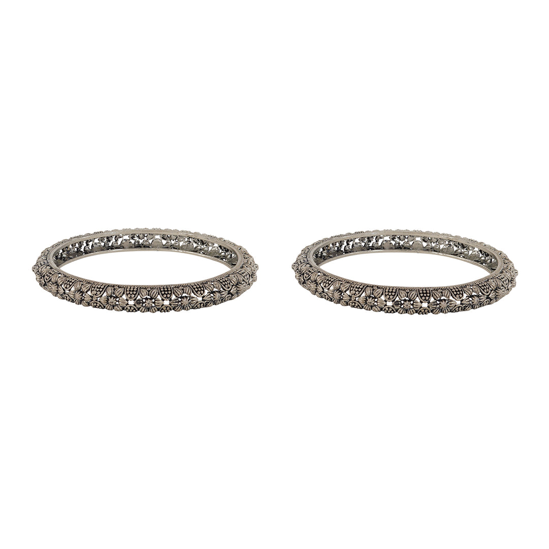 Panchala Silver Oxidized Bangles