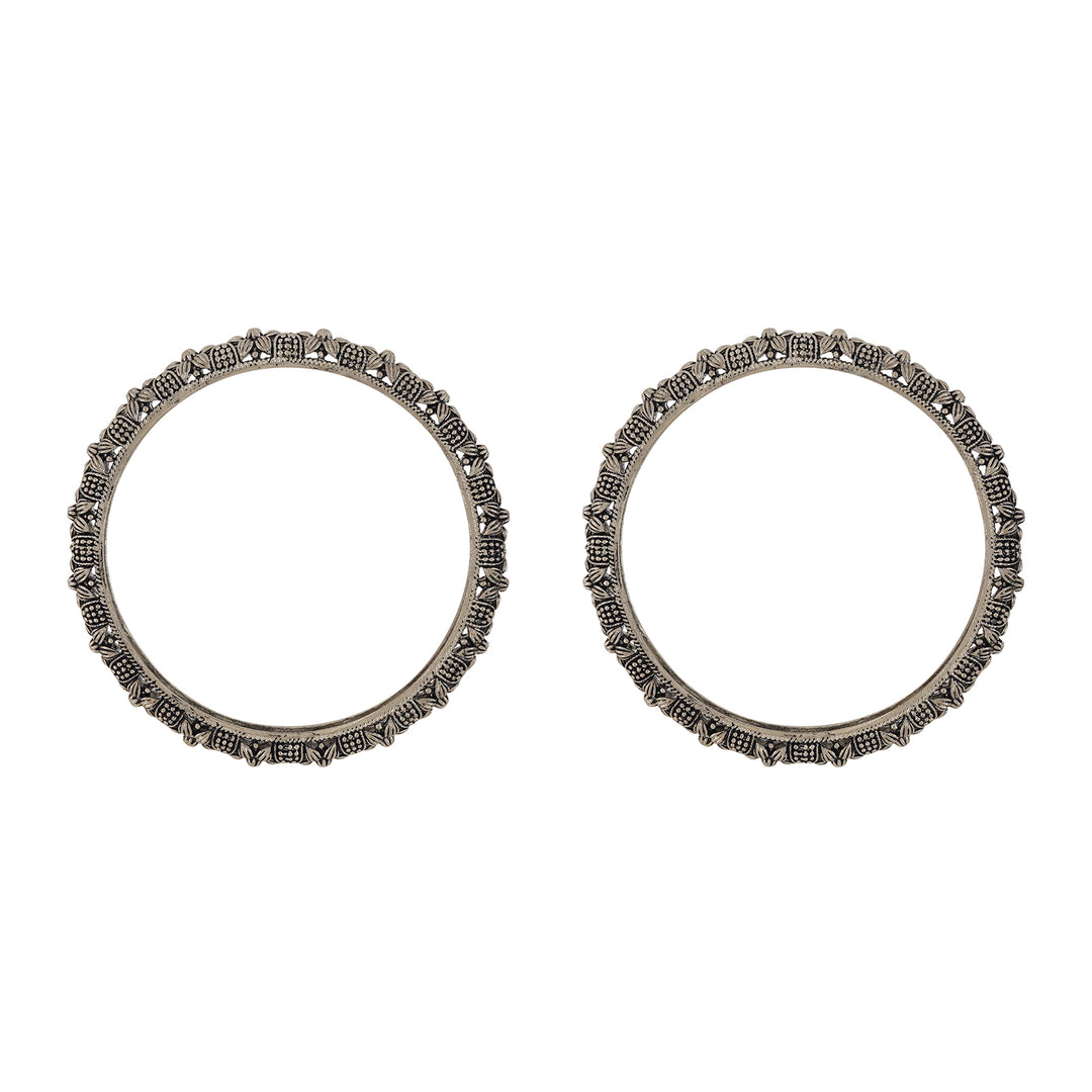 Panchala Silver Oxidized Bangles