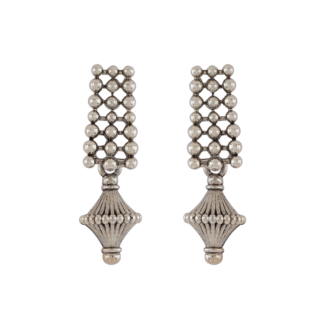 Teejh Bhonsle Silver Oxidised Necklace Set
