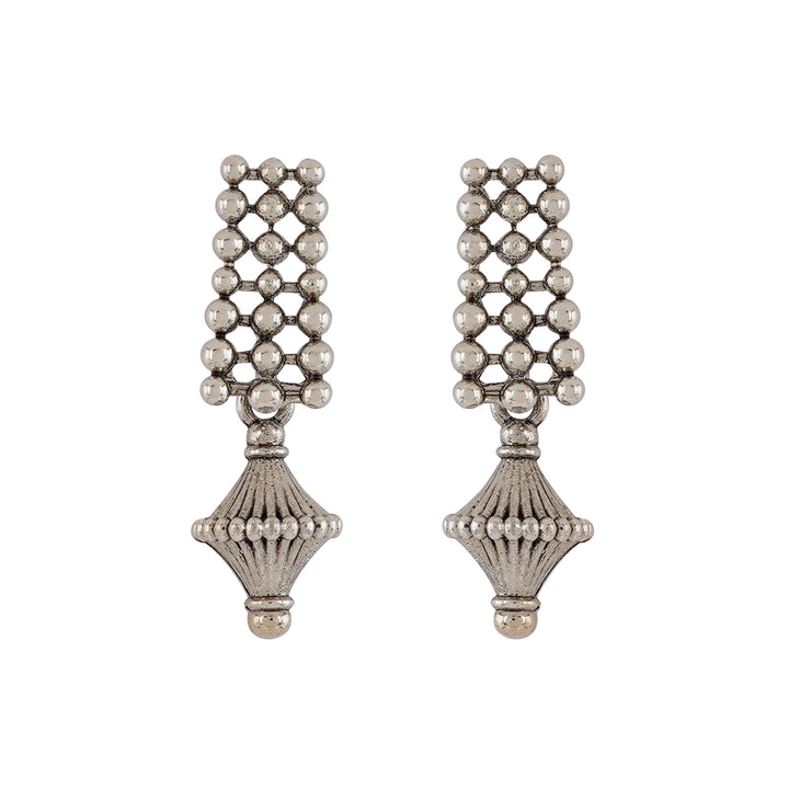 Teejh Bhonsle Silver Oxidised Necklace Set