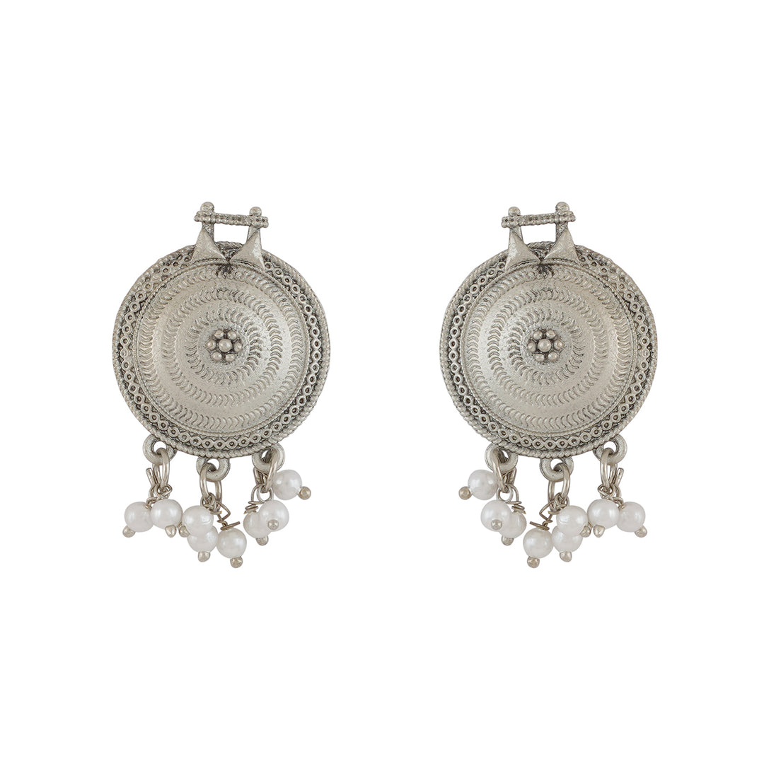 Teejh Dogra Silver Oxidised Necklace Set