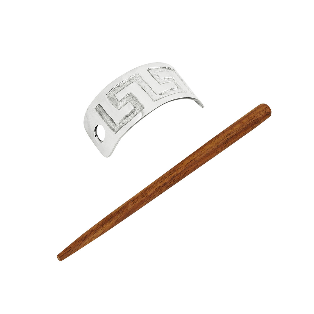 Teejh Ila Silver lossy Bun Stick