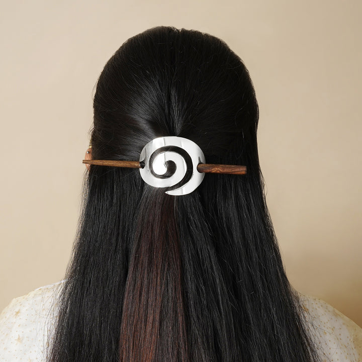 Teejh Anima Silver lossy Bun Stick