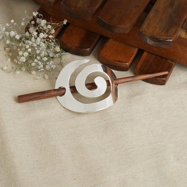 Teejh Anima Silver lossy Bun Stick