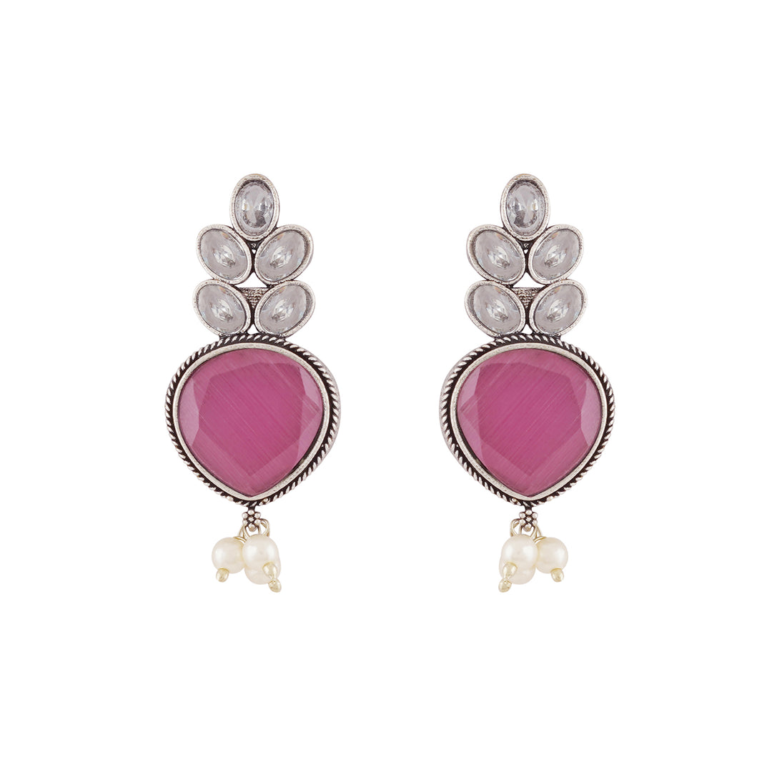 Teejh Whispering Rose Silver Earrings