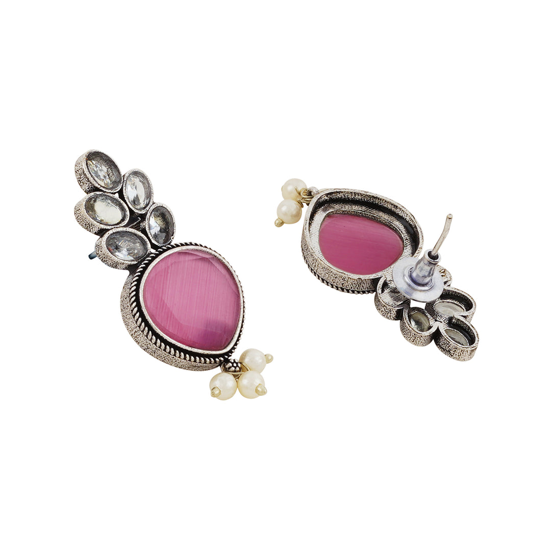 Teejh Whispering Rose Silver Earrings