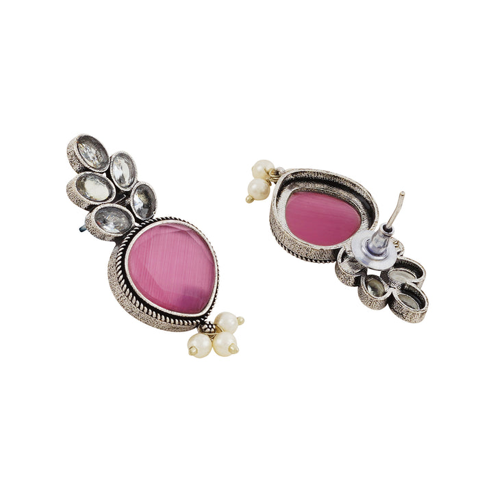 Teejh Whispering Rose Silver Earrings
