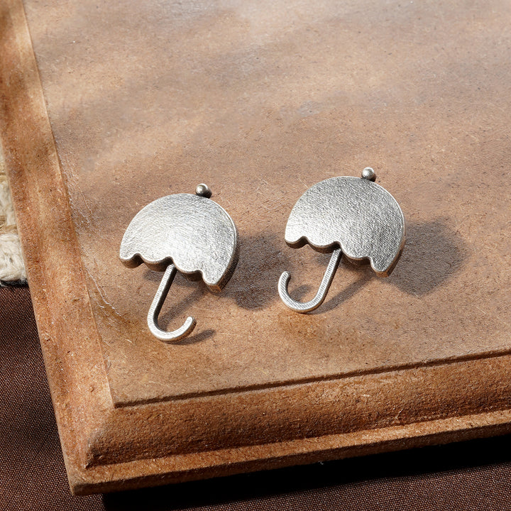 Teejh Silver Oxidised Canopy Earrings