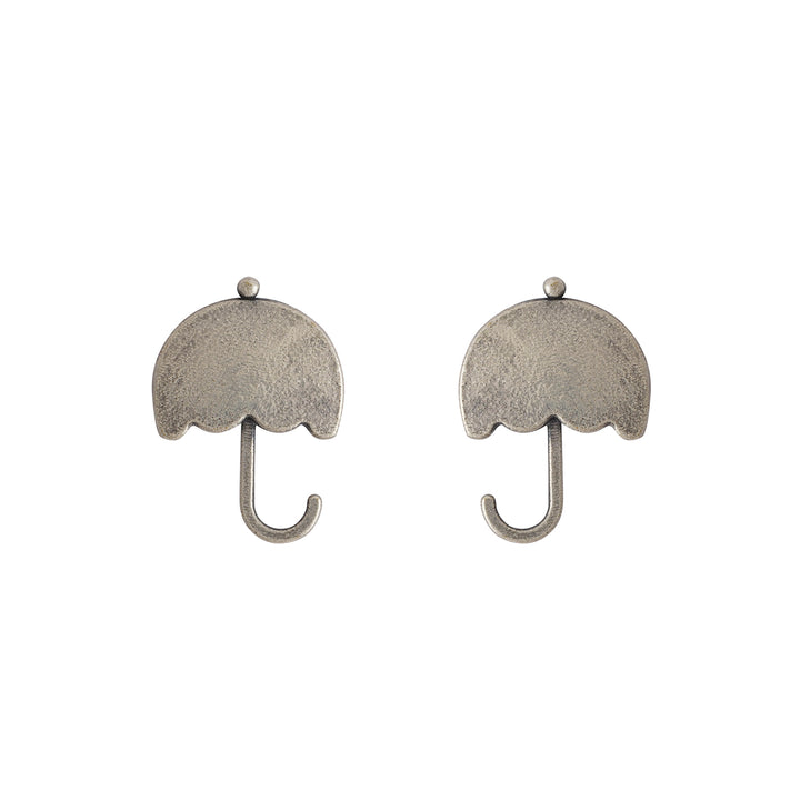 Teejh Silver Oxidised Canopy Earrings