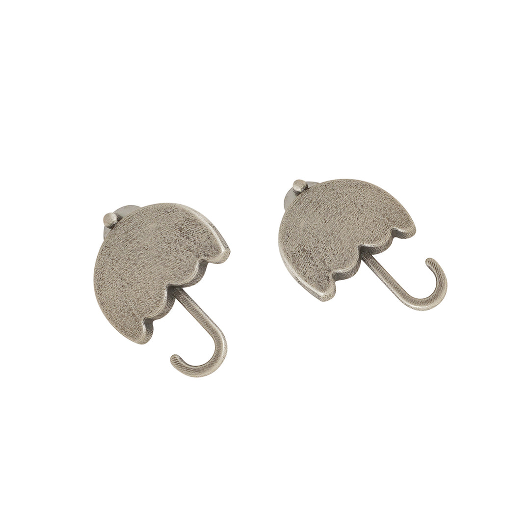 Teejh Silver Oxidised Canopy Earrings