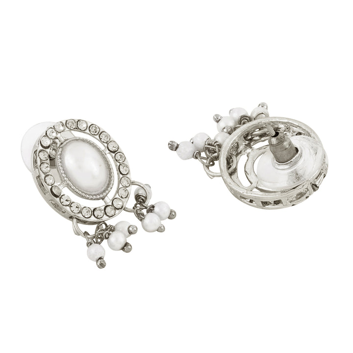 Teejh Nargis Silver Polki Set