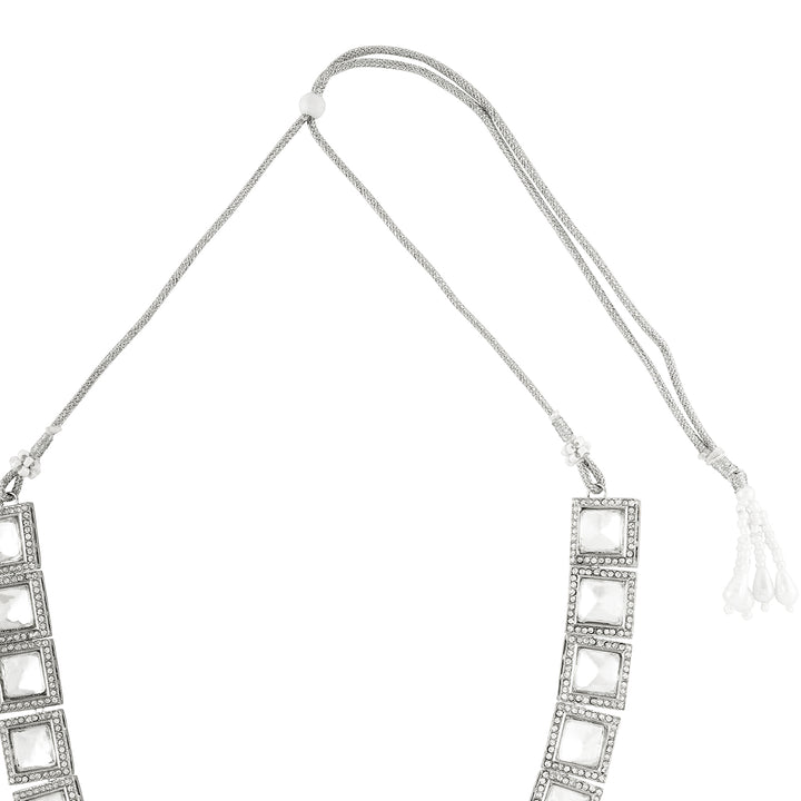 Teejh Saahiba Silver Uncut Polki Set
