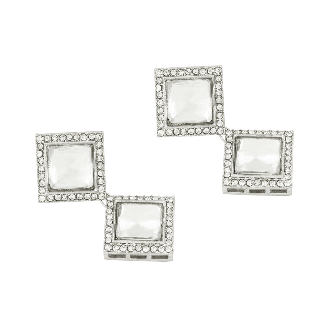 Teejh Saahiba Silver Uncut Polki Set