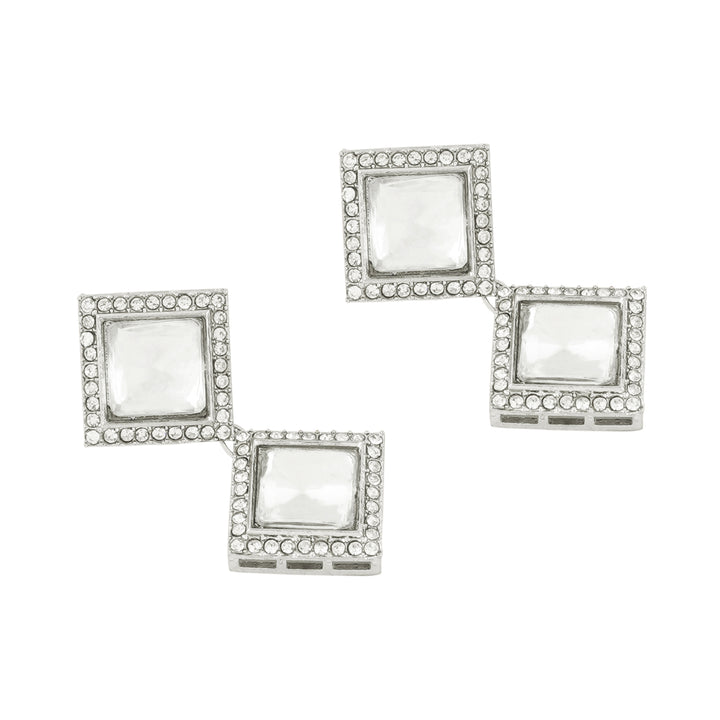 Teejh Saahiba Silver Uncut Polki Set