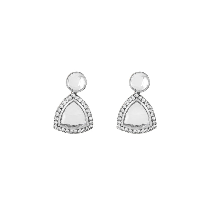 Teejh Silver Polki Earrings