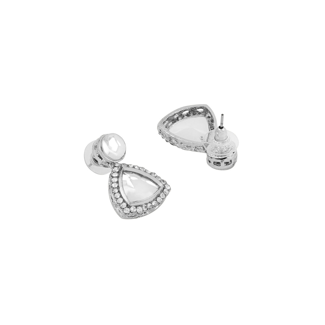 Teejh Silver Polki Earrings