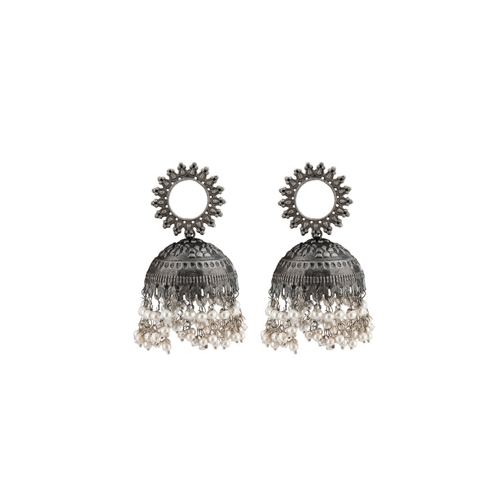Nupur Silver Oxidised Earring