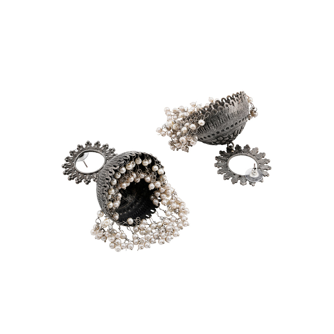 Nupur Silver Oxidised Earring