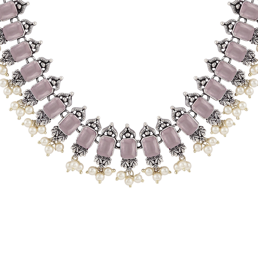 Teejh Silver and Pink Serenade Set