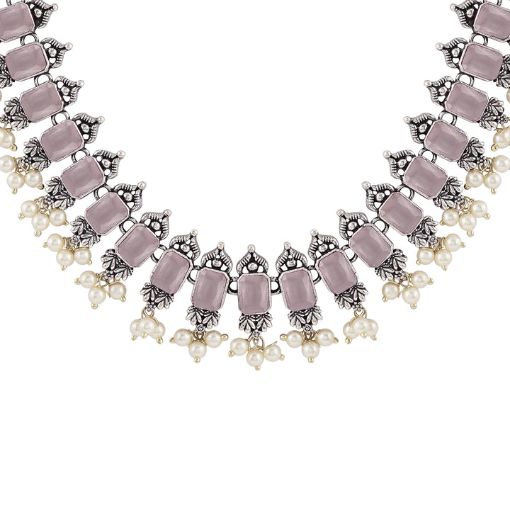 Teejh Silver and Pink Serenade Set