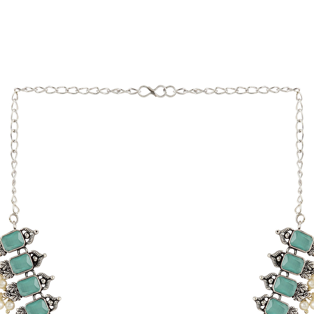 Teejh Silver and Sea Green Serenade Set