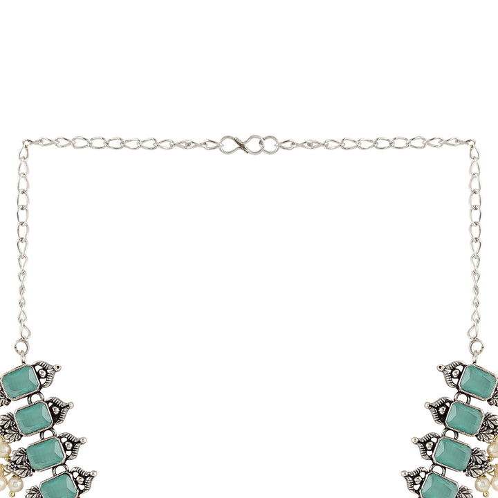 Teejh Silver and Sea Green Serenade Set