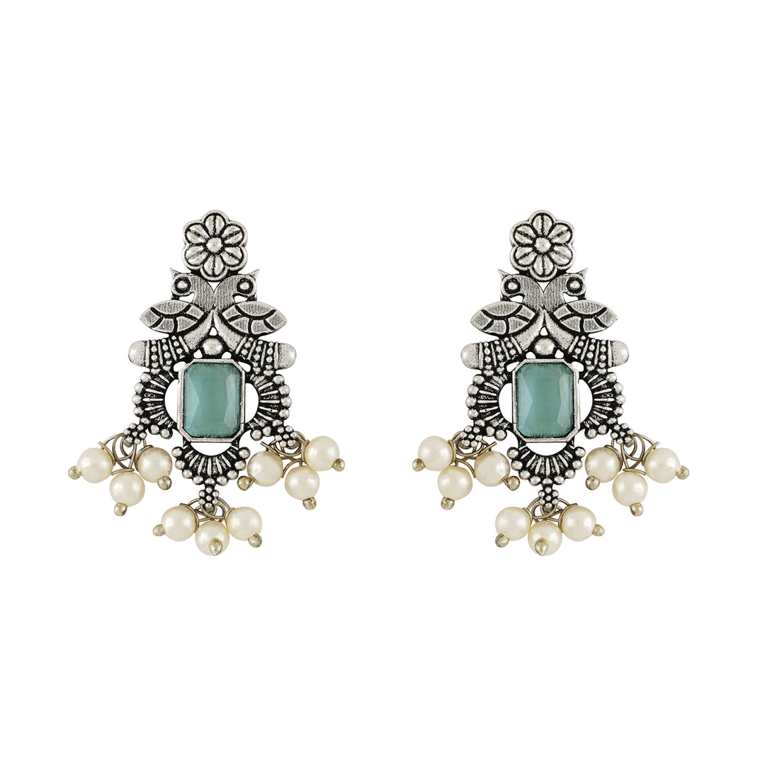 Teejh Silver and Sea Green Serenade Set