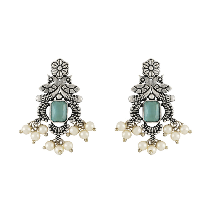 Teejh Silver and Sea Green Serenade Set