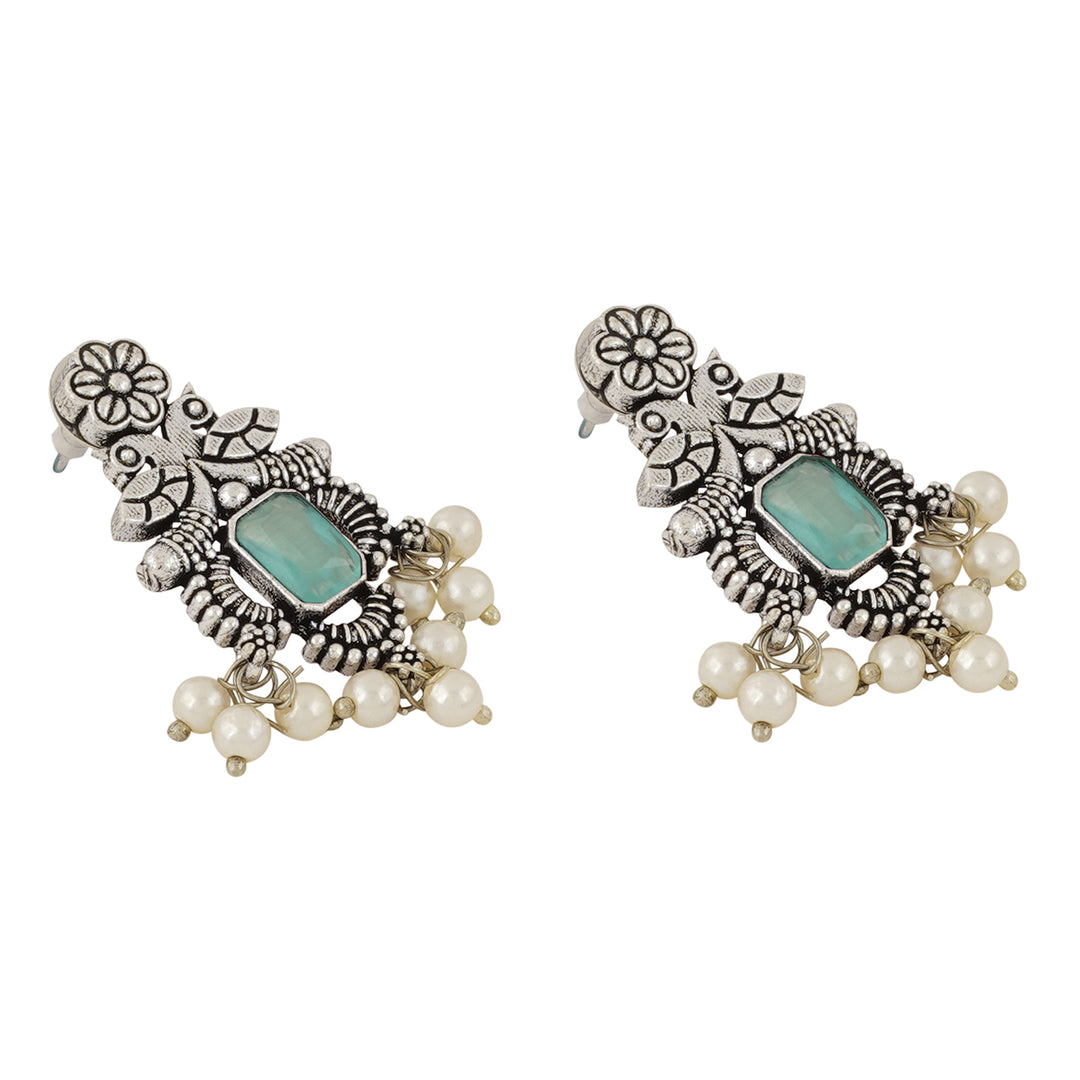 Teejh Silver and Sea Green Serenade Set