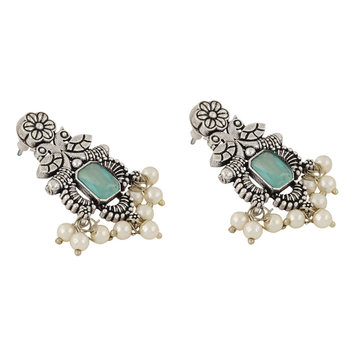 Teejh Silver and Sea Green Serenade Set