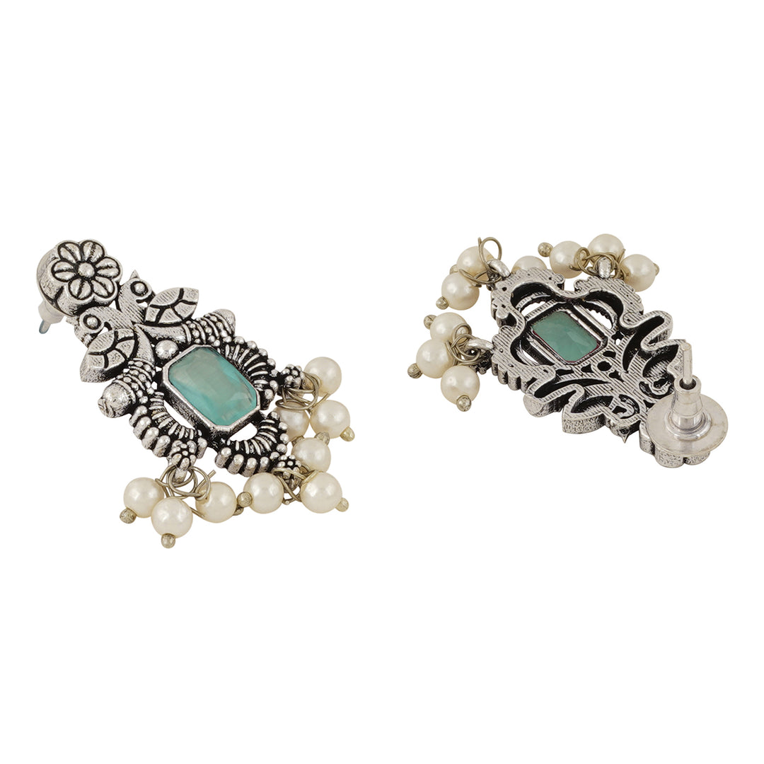 Teejh Silver and Sea Green Serenade Set