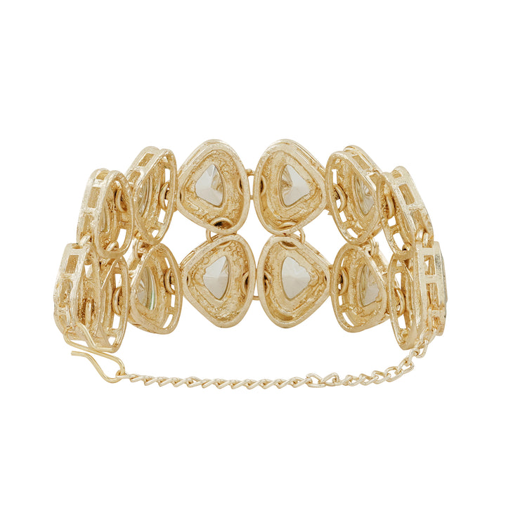 Teejh Riva Silver White-Green Bracelet