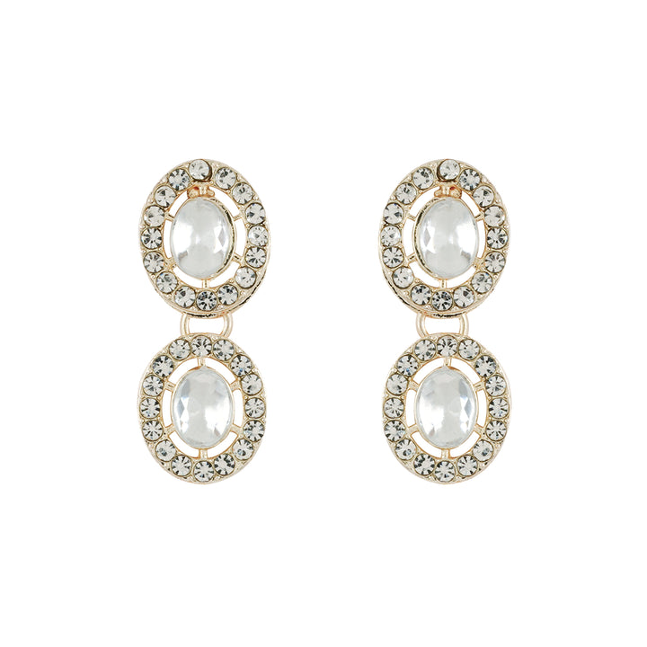 Teejh Ziya Gold White Necklace Set