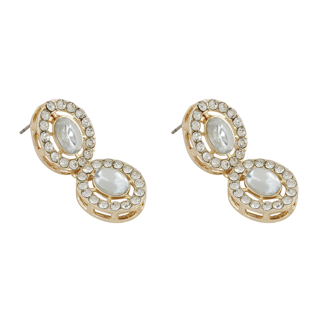 Teejh Ziya Gold White Necklace Set