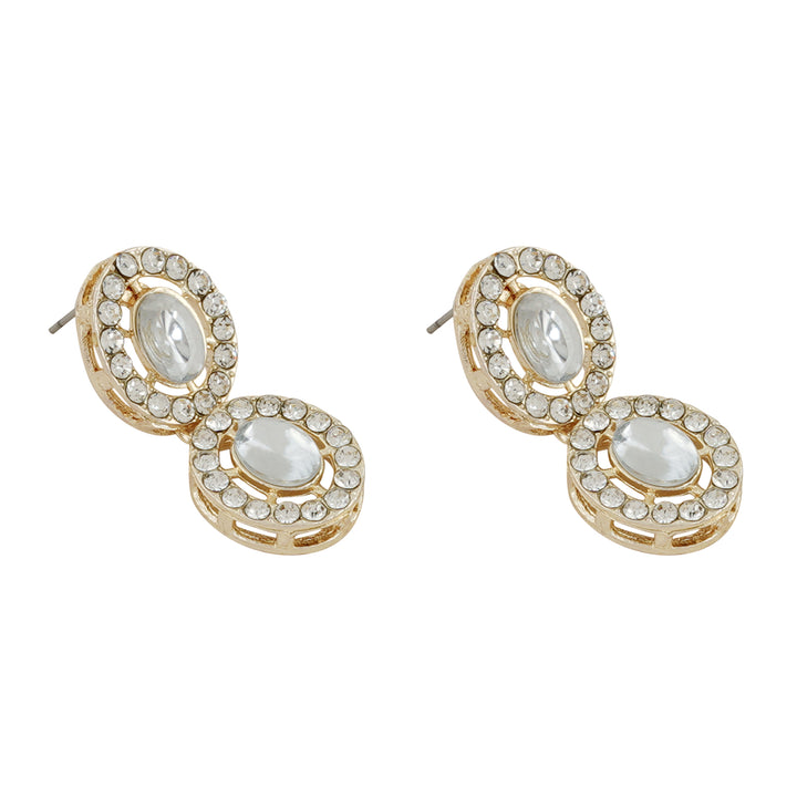 Teejh Ziya Gold White Necklace Set