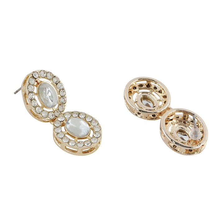 Teejh Ziya Gold White Necklace Set