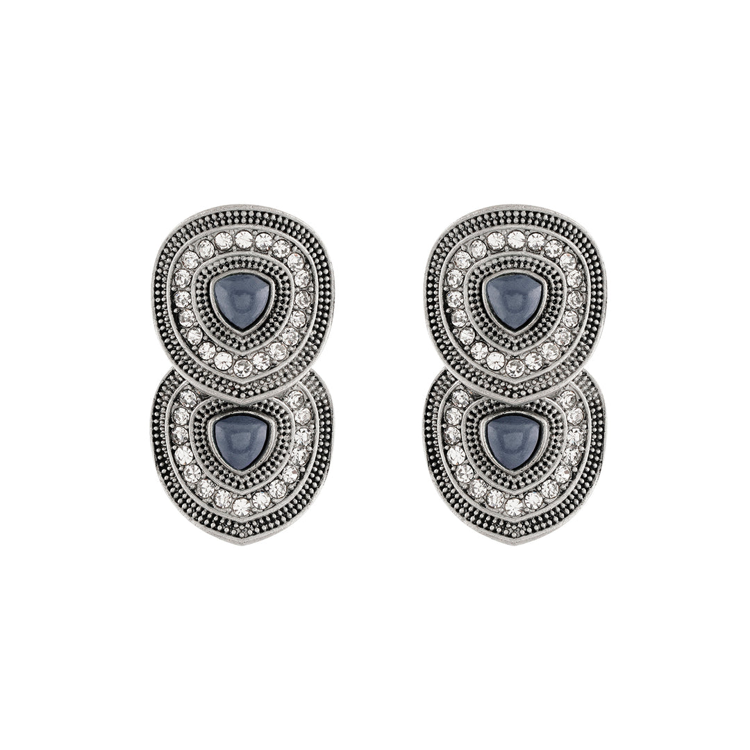 Teejh Bhavi Silver Grey Stud