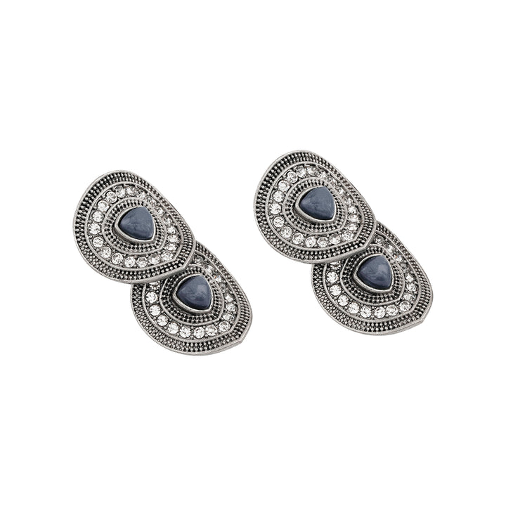 Teejh Bhavi Silver Grey Stud