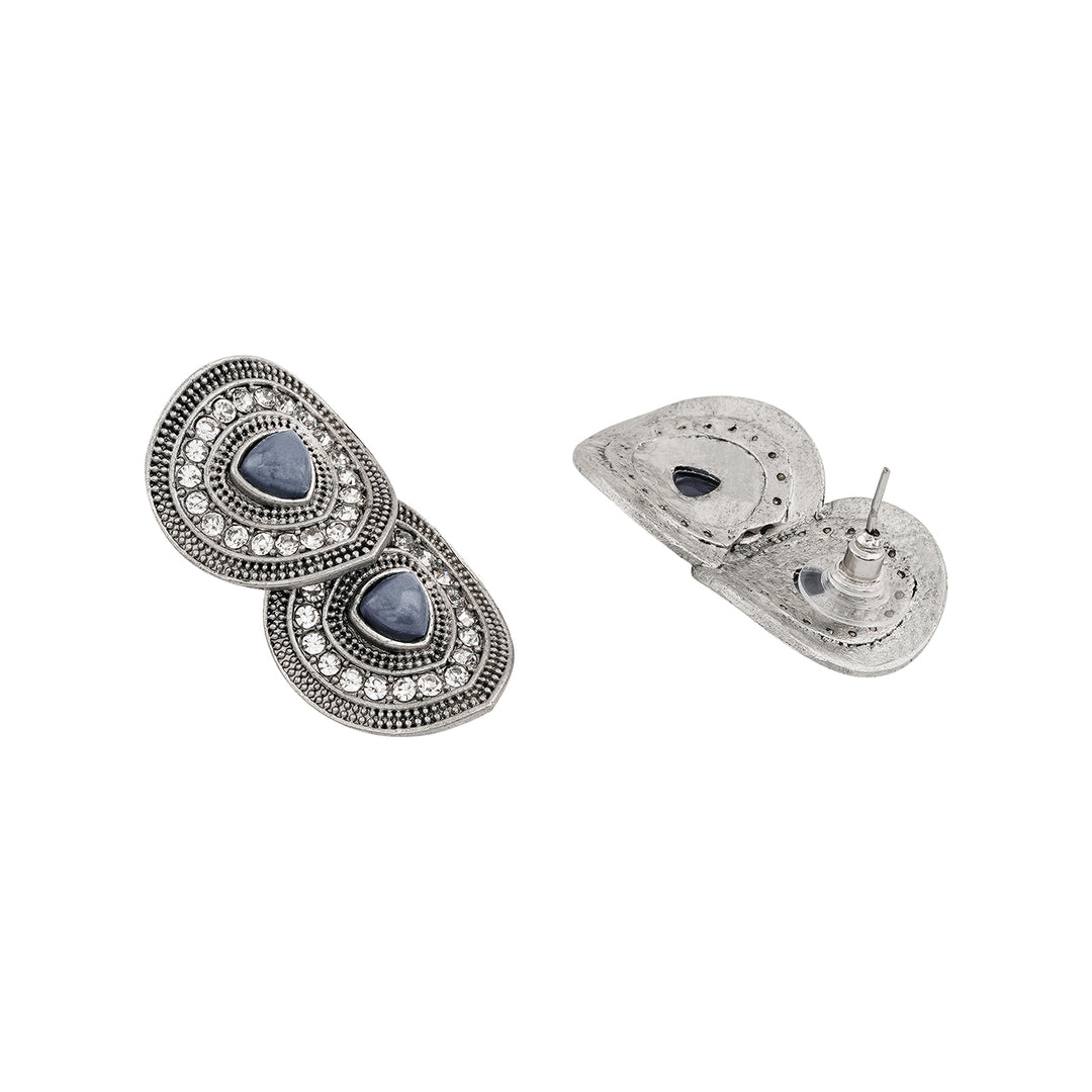 Teejh Bhavi Silver Grey Stud